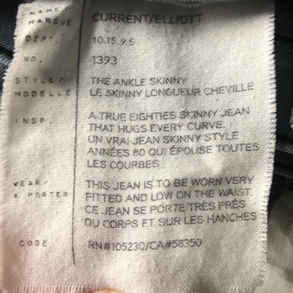 Current/Elliott the ankle skinny jeans - Picture 4 of 4